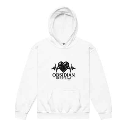 Classic | Youth Hoodie | Obsidian Heartbeat | Pulse Athletics Logo