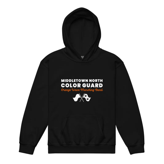 Classic | Youth Hoodie | Orange Wave Marching Band | Modern Script Logo