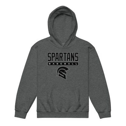 Classic | Youth Hoodie | Owings Mills Spartans Baseball | Crest Logo