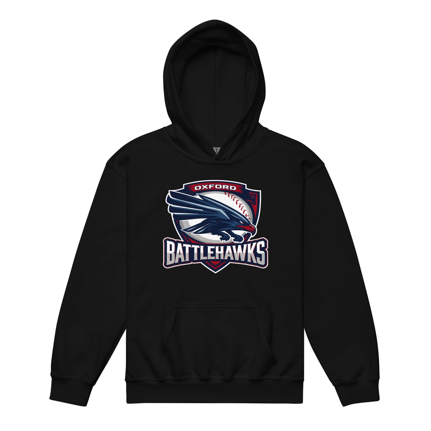 Classic | Youth Hoodie | Oxford Battlehawks 13U | Badge Logo