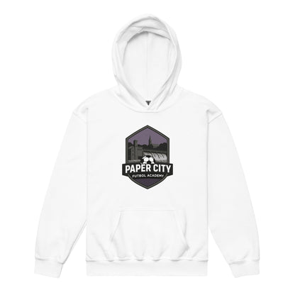Classic | Youth Hoodie | Paper City Futbol Academy | Vanguard Shield Logo