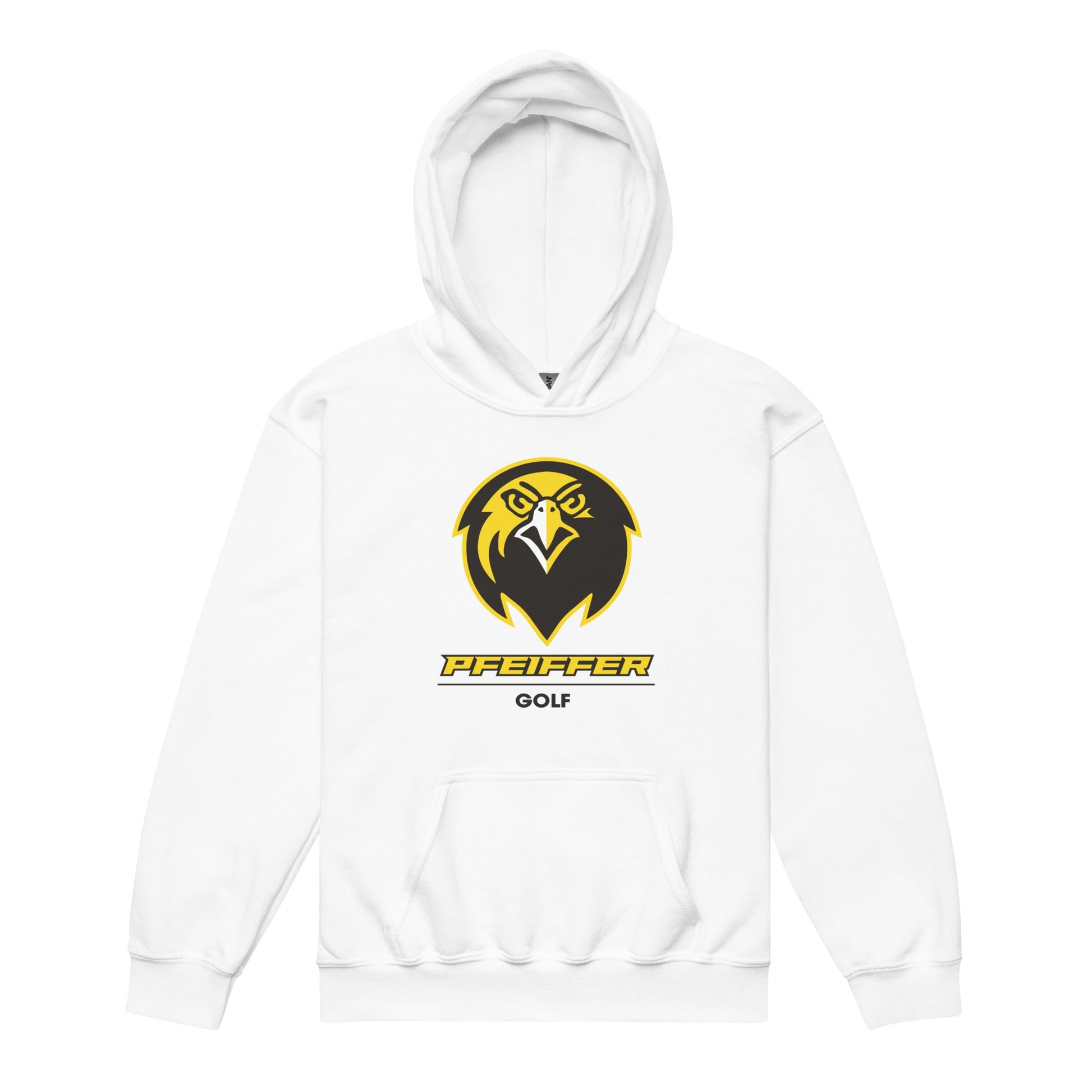 Classic | Youth Hoodie | Pfeiffer University Golf | Falcon Logo