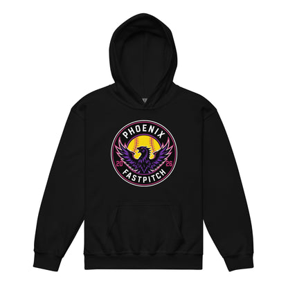 Classic | Youth Hoodie | Phoenix Fastpitch | Badge Logo