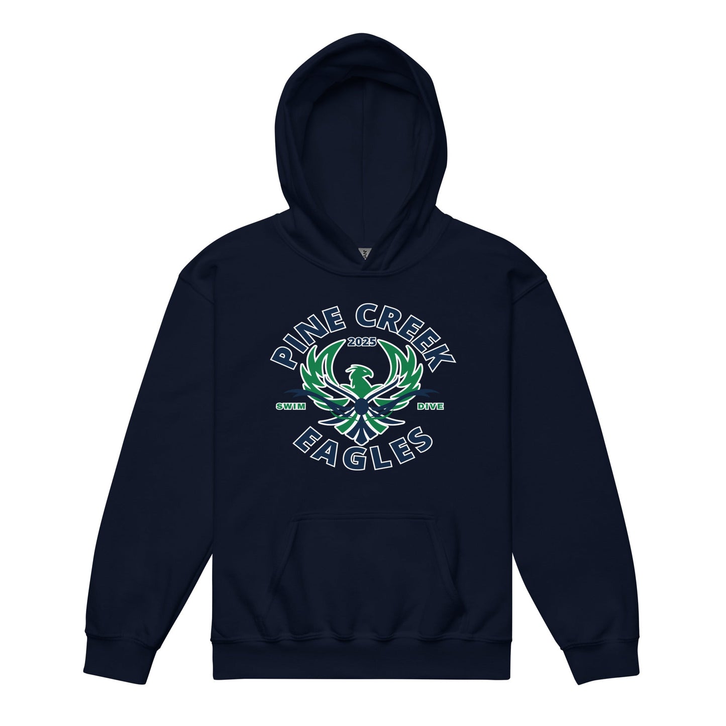 Classic | Youth Hoodie | PINE CREEK SWIM & DIVE | Swim & Dive Logo