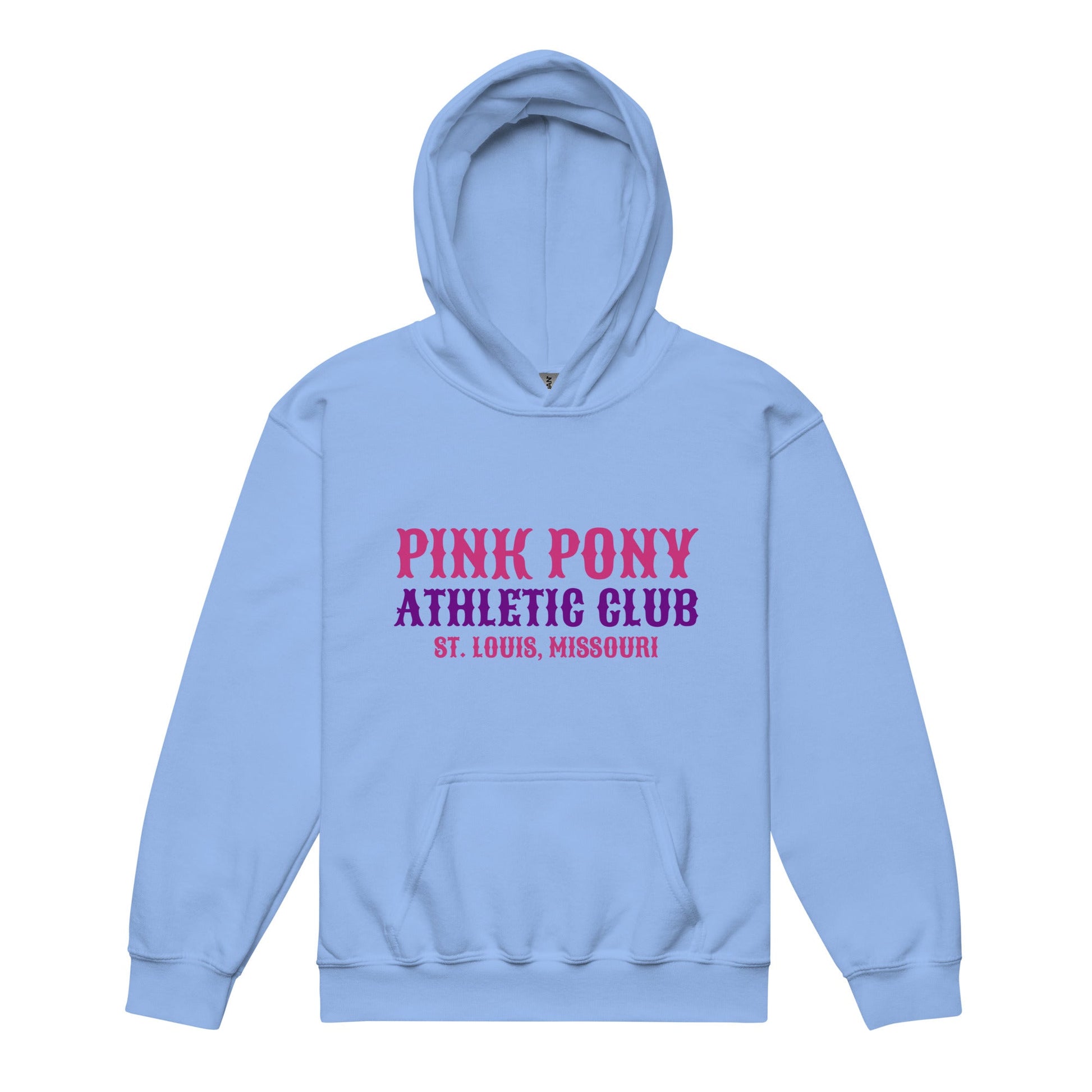 Classic | Youth Hoodie | Pink Pony Athletic Club | Athletic Wordmark Logo