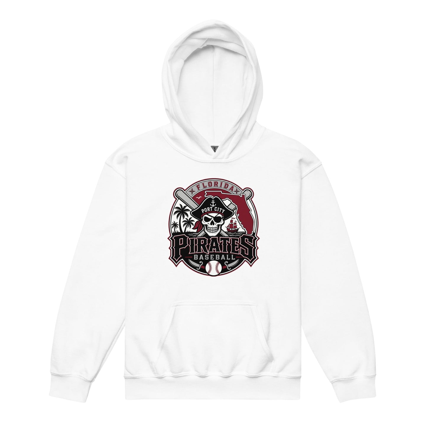 Classic | Youth Hoodie | Port City Pirates | Emblem Logo