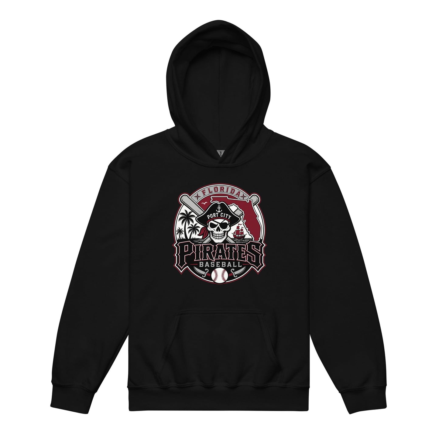Classic | Youth Hoodie | Port City Pirates | Emblem Logo