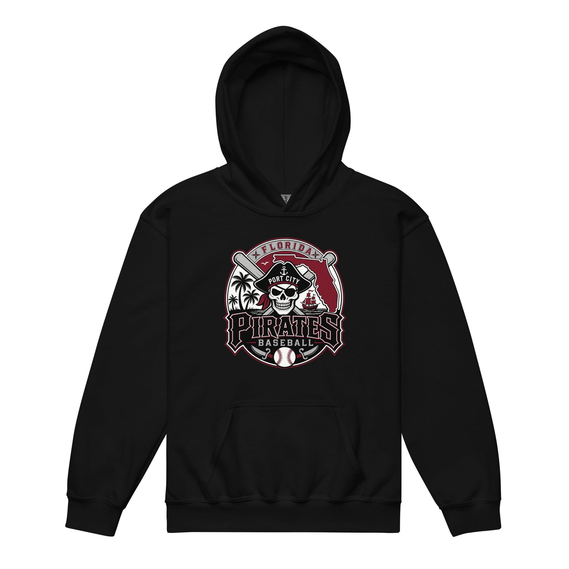 Classic | Youth Hoodie | Port City Pirates | Emblem Logo