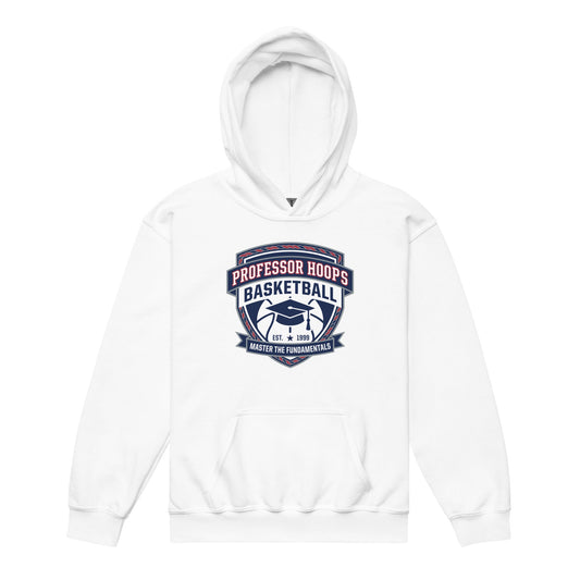 Classic | Youth Hoodie | Professor Hoops Basketball | Crest Logo