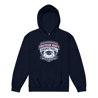 Classic | Youth Hoodie | Professor Hoops Basketball | Crest Logo
