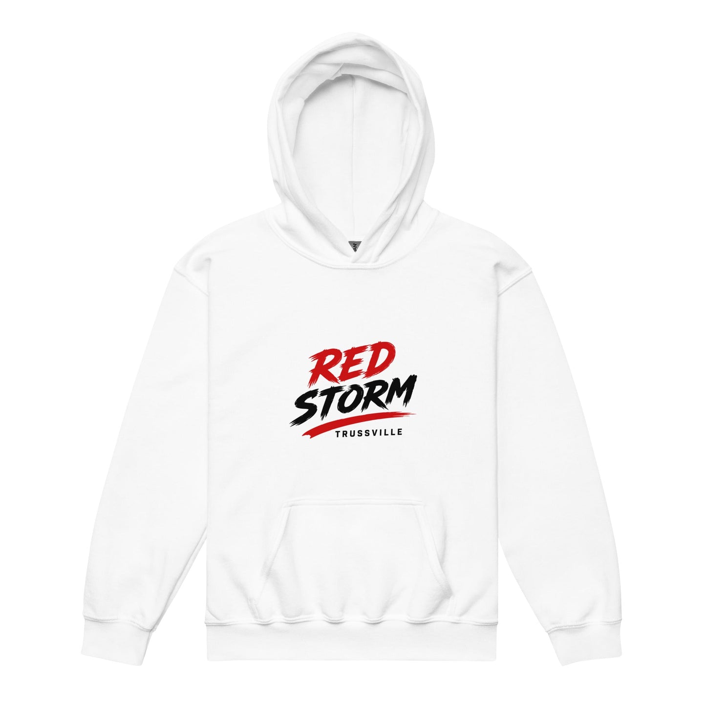 Classic | Youth Hoodie | Red Storm | Modern Script Logo