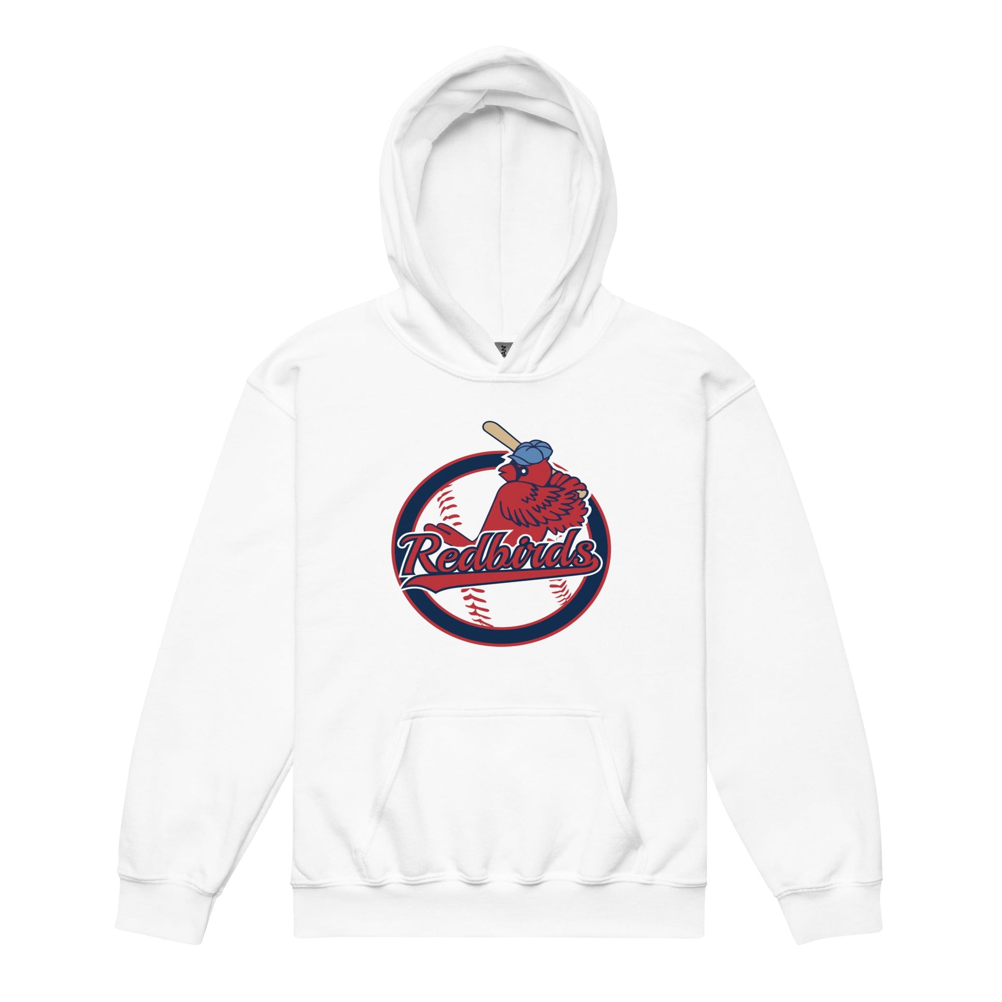 Classic | Youth Hoodie | Redbirds | Vintage Badge Logo