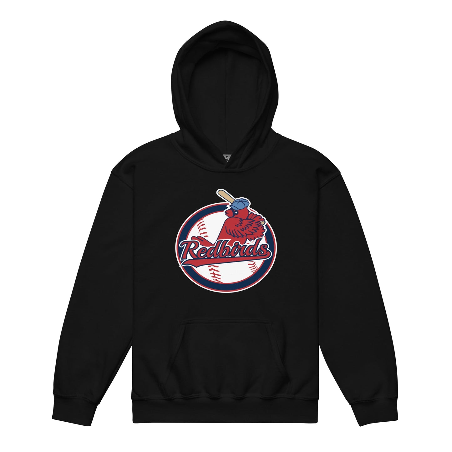Classic | Youth Hoodie | Redbirds | Vintage Badge Logo