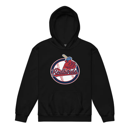 Classic | Youth Hoodie | Redbirds | Vintage Badge Logo