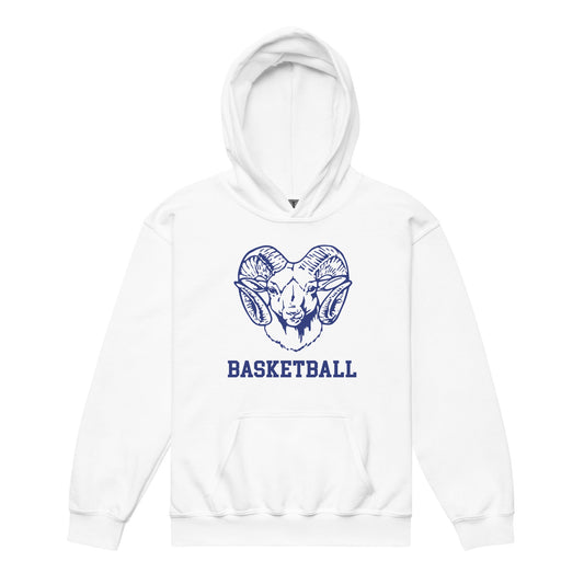 Classic | Youth Hoodie | Rensselaer Rams | Basketball Logo