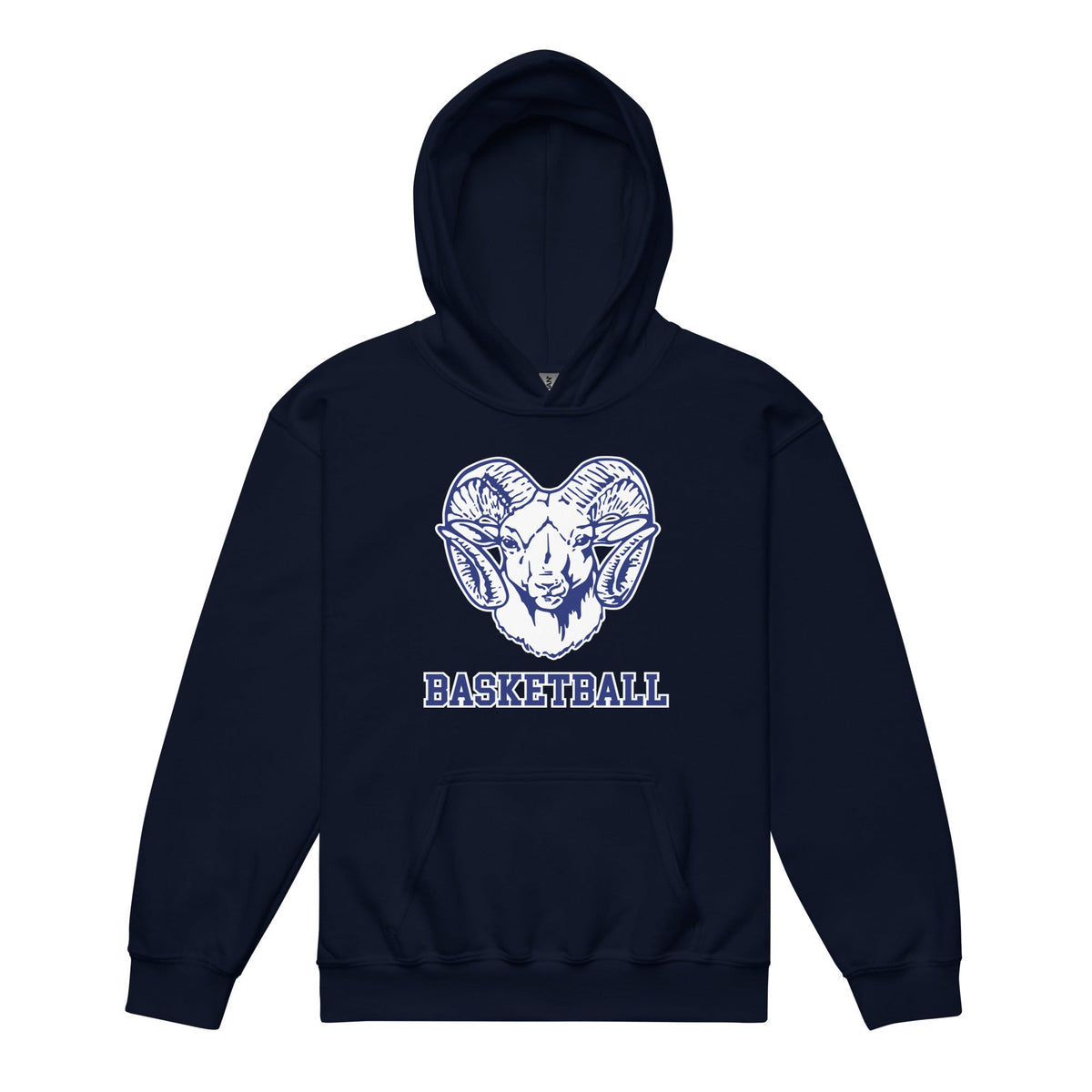 Classic | Youth Hoodie | Rensselaer Rams | Basketball Logo