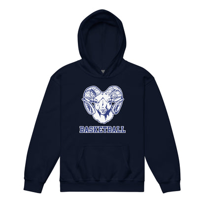 Classic | Youth Hoodie | Rensselaer Rams | Basketball Logo