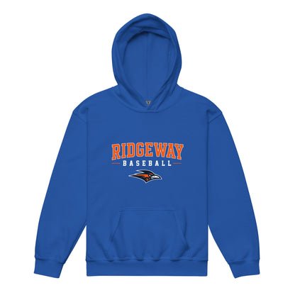 Classic | Youth Hoodie | Ridgeway High School Baseball | Emblem Logo