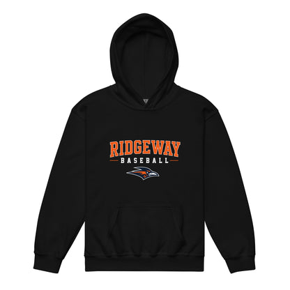 Classic | Youth Hoodie | Ridgeway High School Baseball | Emblem Logo