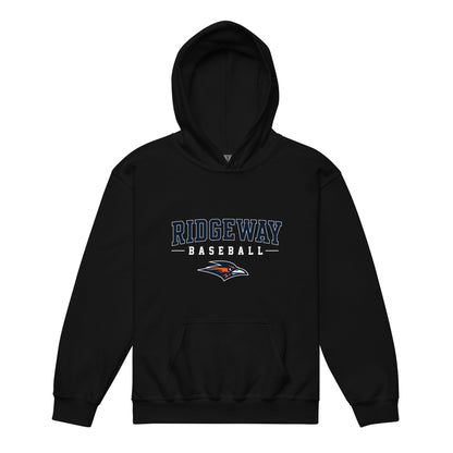 Classic | Youth Hoodie | Ridgeway High School Baseball | Modern Script Logo