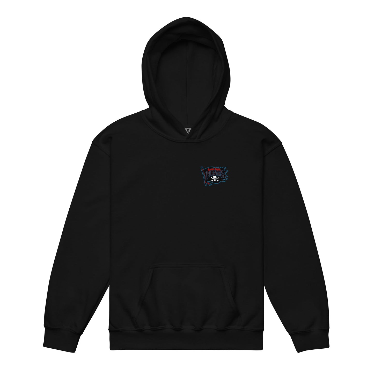 Classic | Youth Hoodie | Roanoke Rapids Pirates | Blackwave Flag Logo