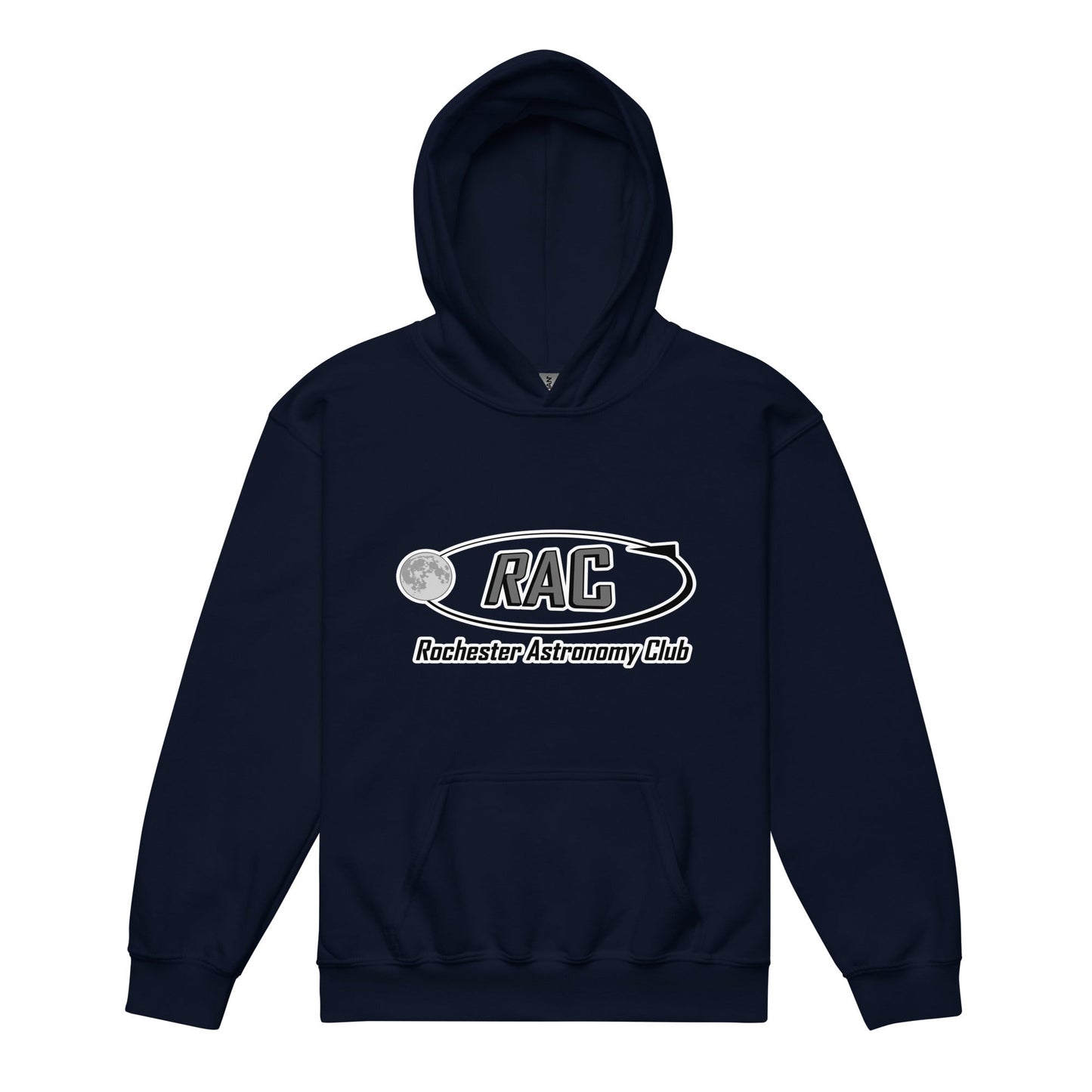 Classic | Youth Hoodie | Rochester Astronomy Club | Orbit Logo