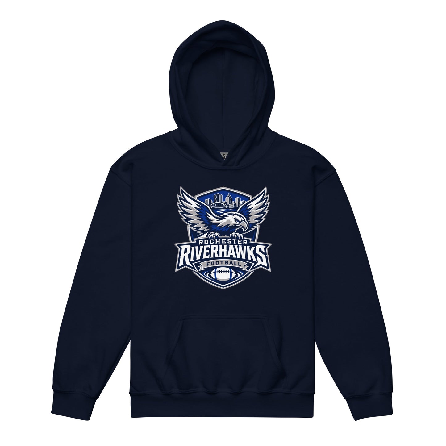 Classic | Youth Hoodie | Rochester Riverhawks | Shield Logo