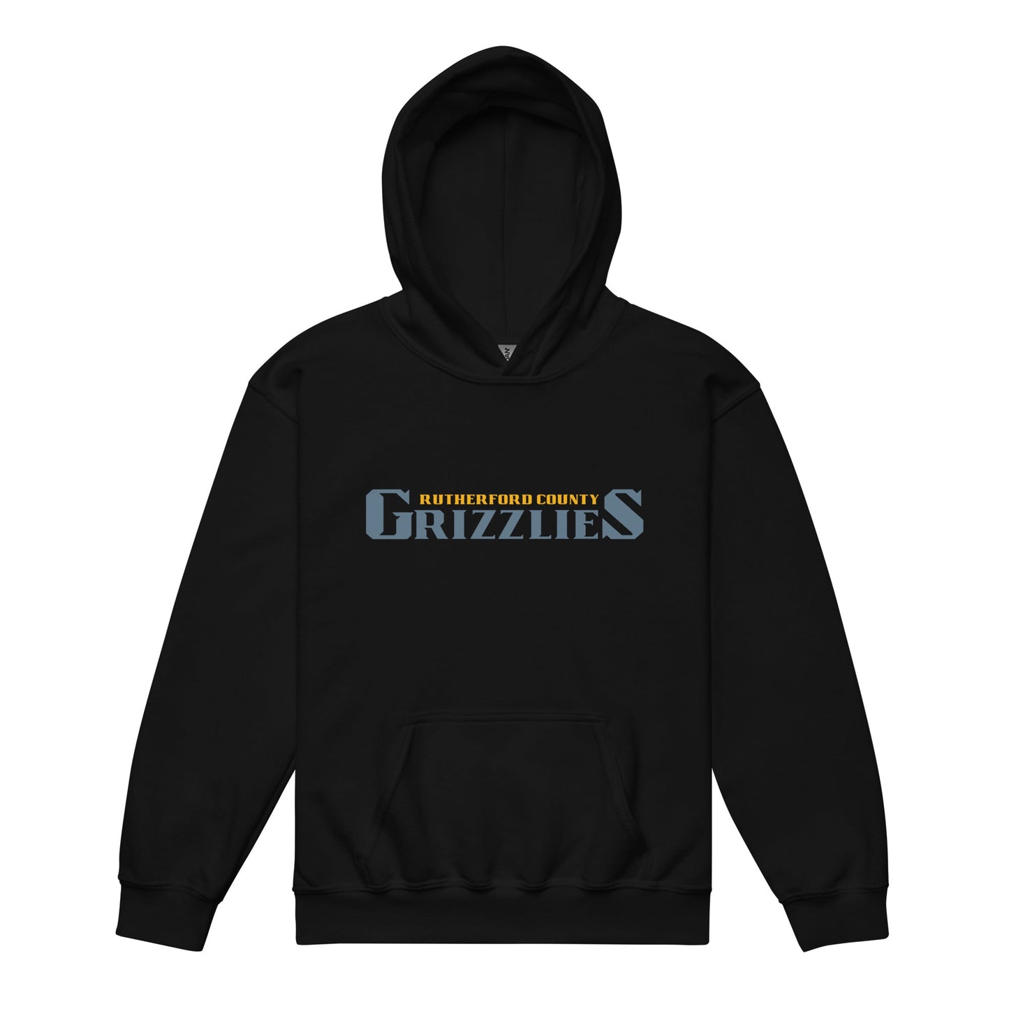 Classic | Youth Hoodie | Rutherford County Grizzlies Football | Alt Script Logo