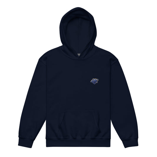 Classic | Youth Hoodie | Rutherford County Grizzlies Football | Mascot Logo
