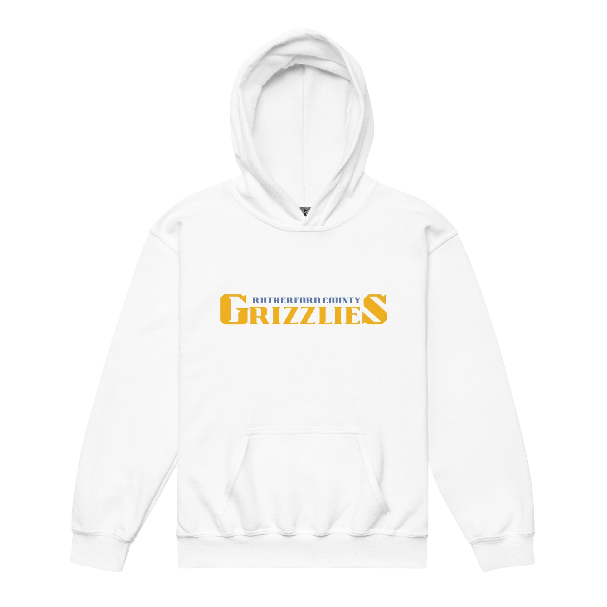 Classic | Youth Hoodie | Rutherford County Grizzlies Football | Script Logo