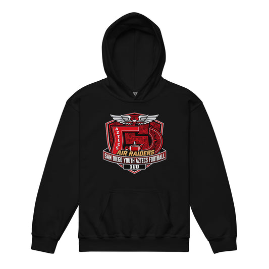 Classic | Youth Hoodie | San Diego Youth Aztecs Football 11u Air Raiders | Shield Logo