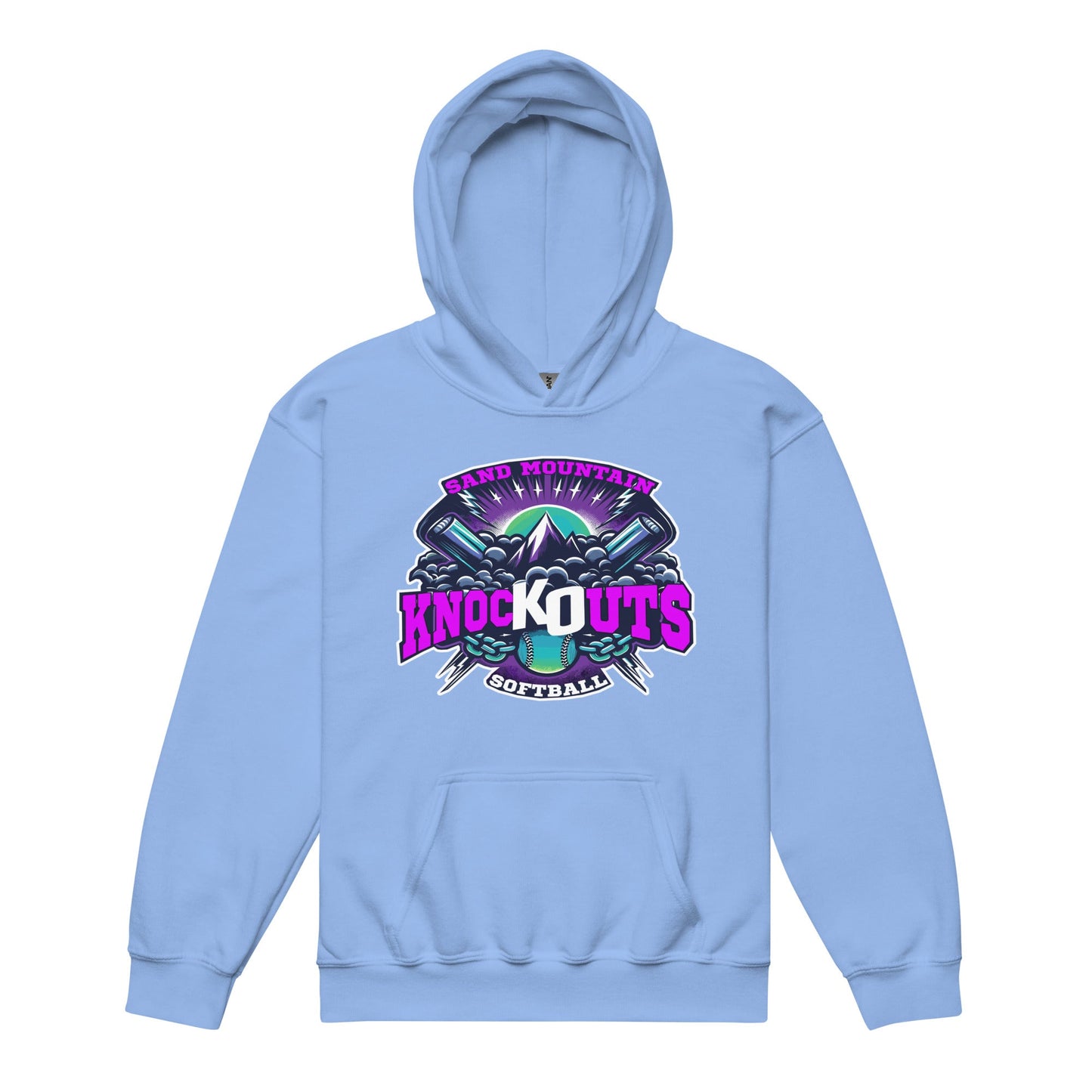 Classic | Youth Hoodie | Sand Mountain Knockouts | Ball & Bat Logo