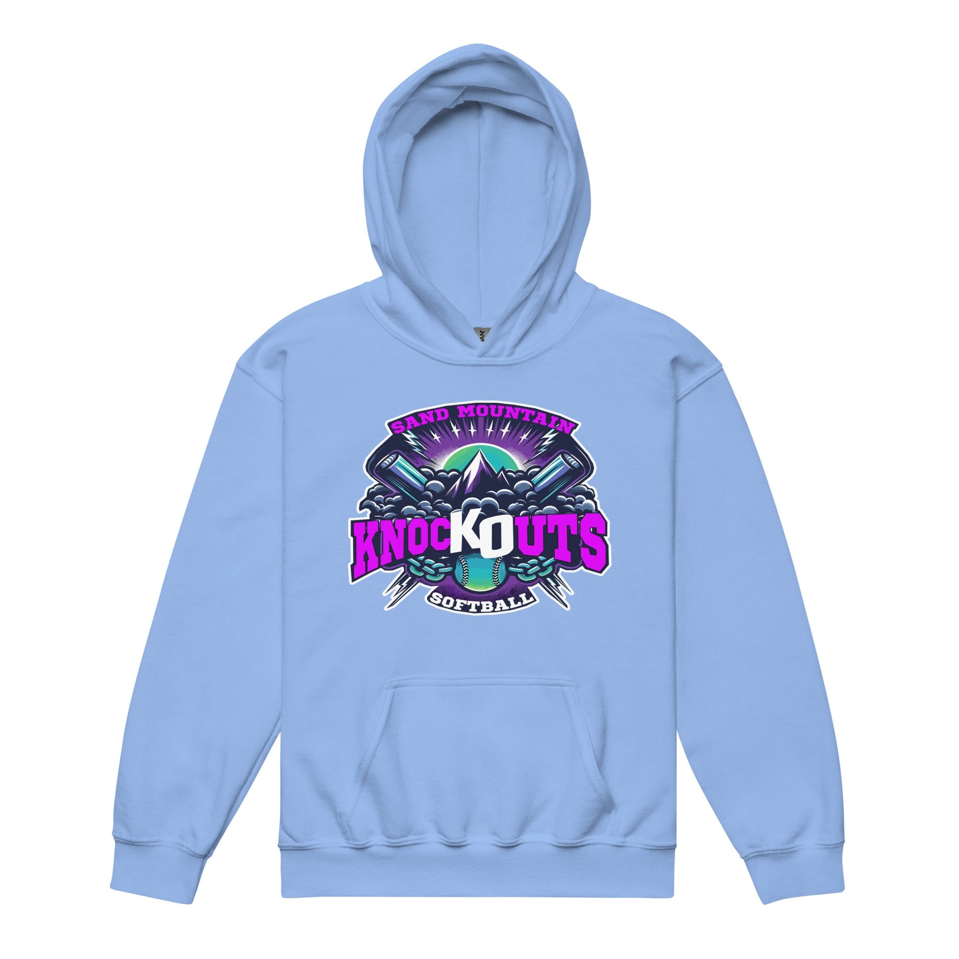 Classic | Youth Hoodie | Sand Mountain Knockouts | Ball & Bat Logo