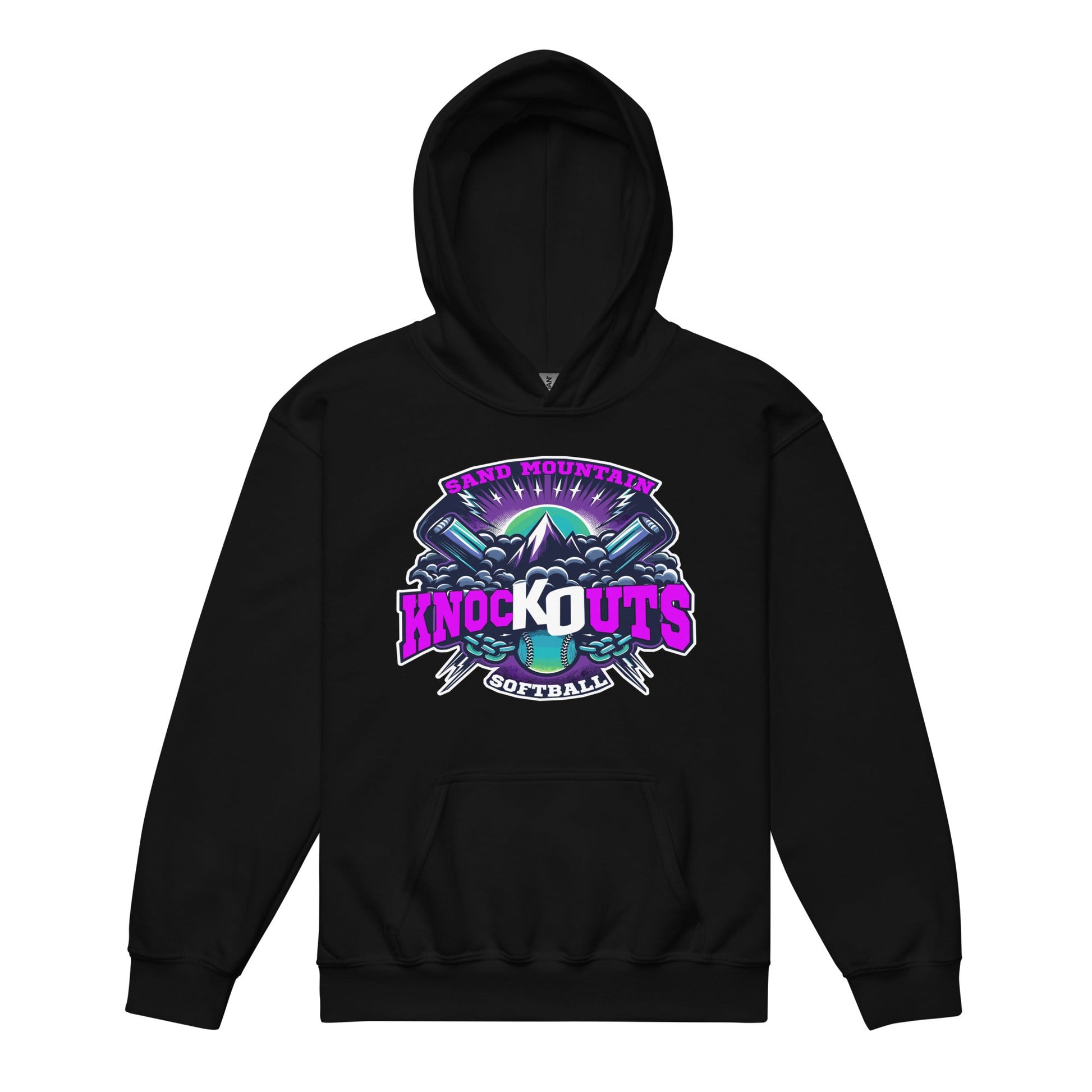 Classic | Youth Hoodie | Sand Mountain Knockouts | Ball & Bat Logo