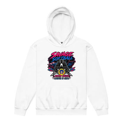 Classic | Youth Hoodie | Savage Softball | Mascot Logo