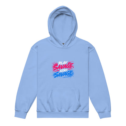 Classic | Youth Hoodie | Savage Softball | Play Stay Logo