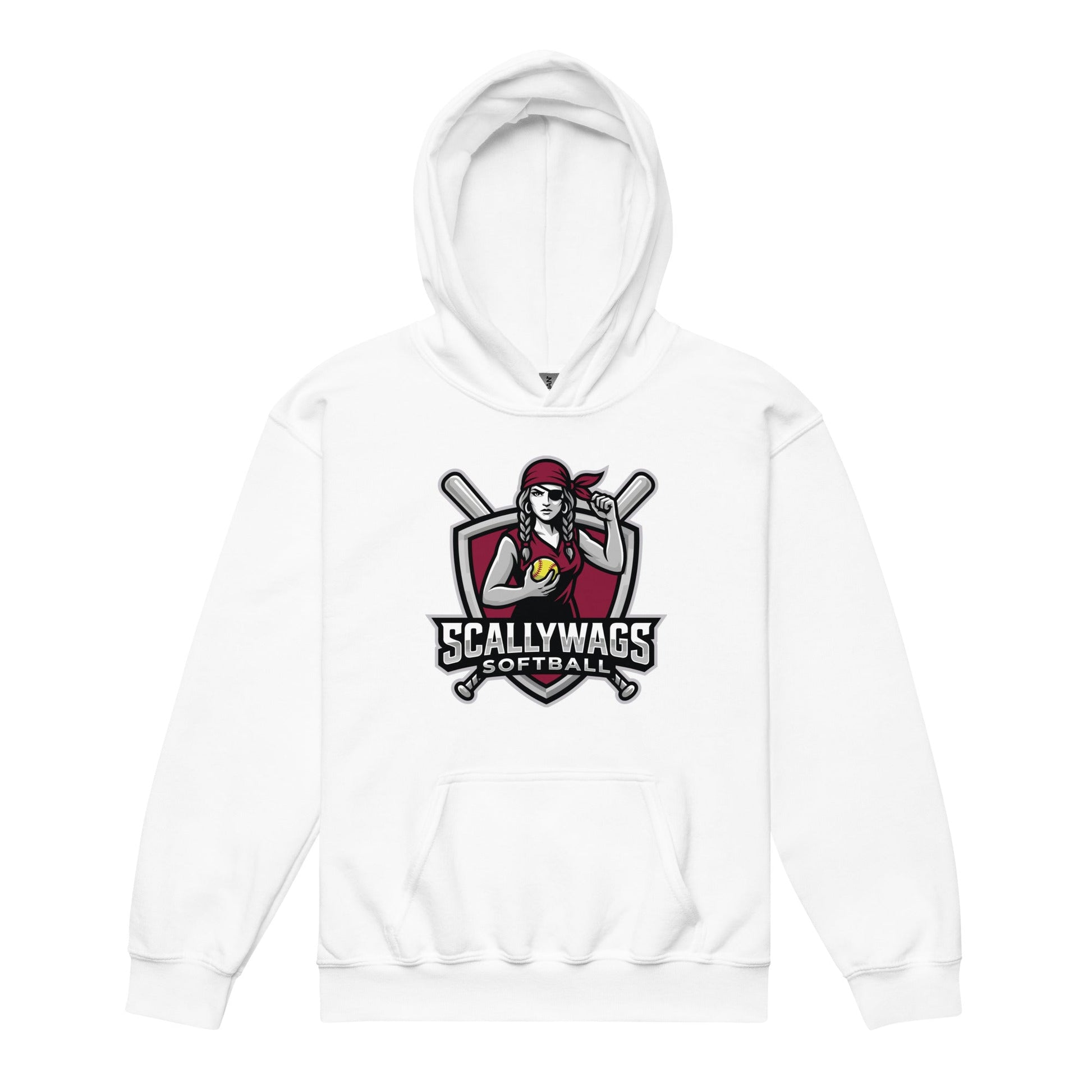 Classic | Youth Hoodie | Scallywags Softball | Crest Logo