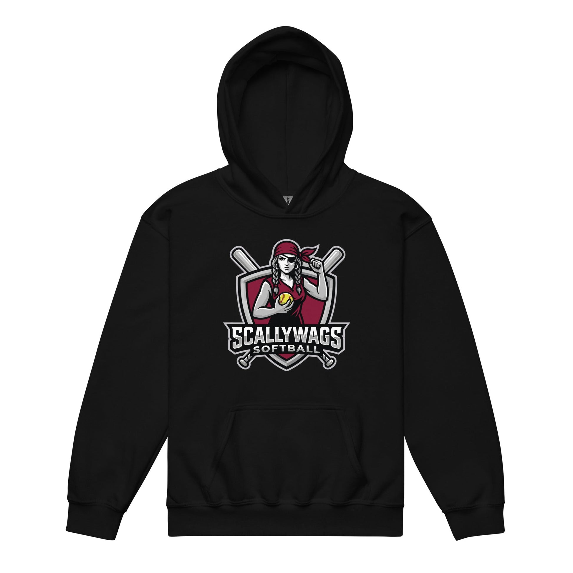 Classic | Youth Hoodie | Scallywags Softball | Crest Logo