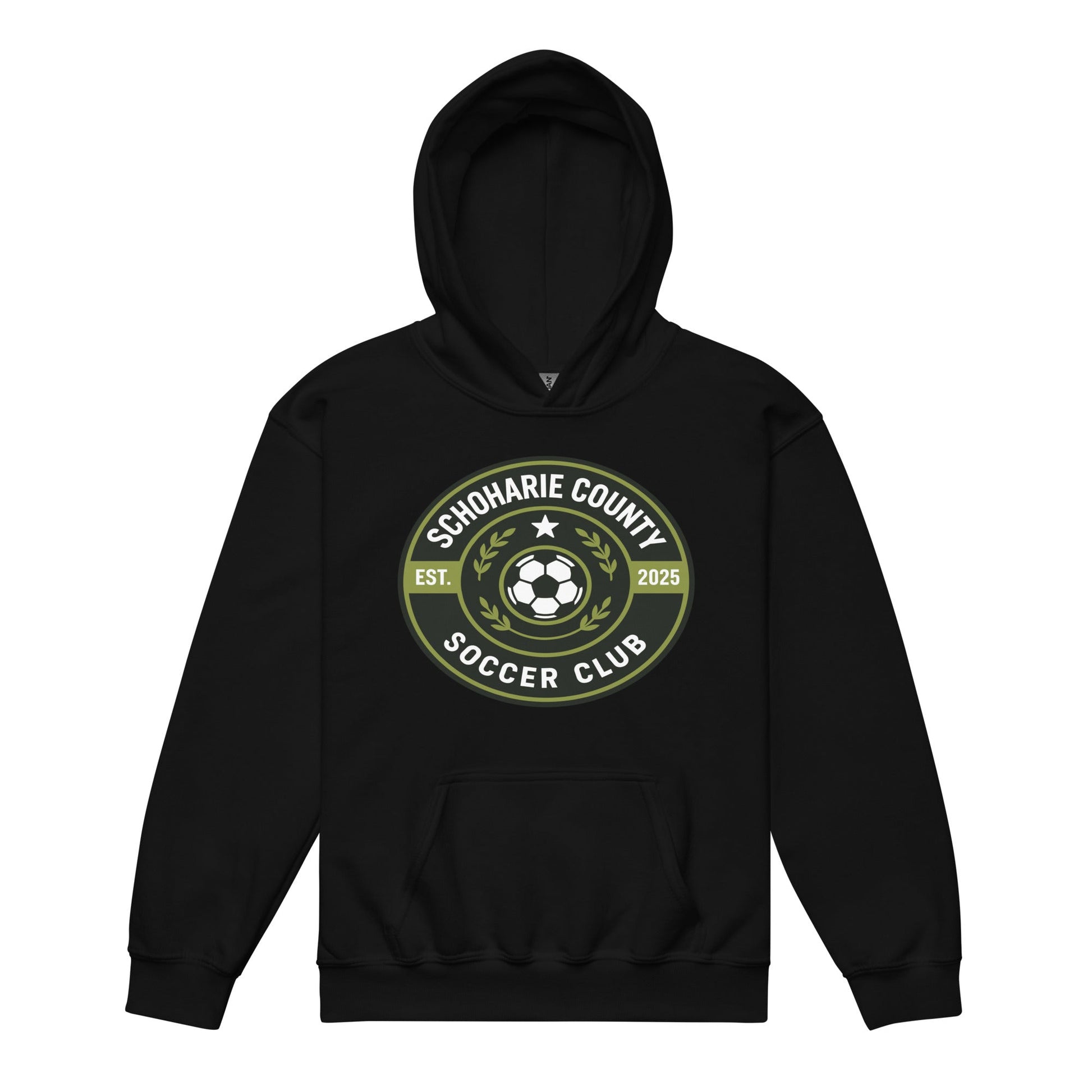 Classic | Youth Hoodie | Schoharie County Soccer Club | Badge Logo