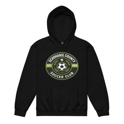 Classic | Youth Hoodie | Schoharie County Soccer Club | Badge Logo