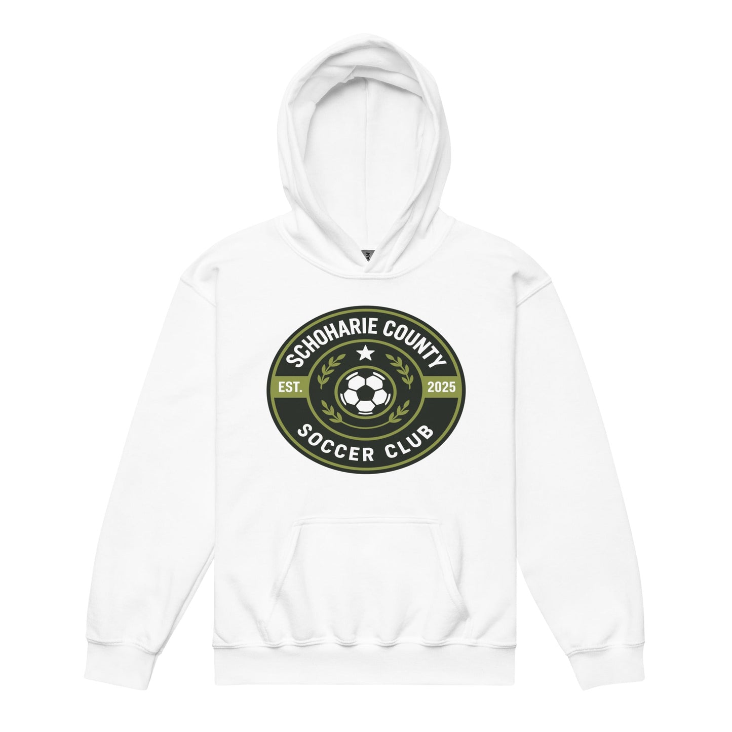 Classic | Youth Hoodie | Schoharie County Soccer Club | Badge Logo