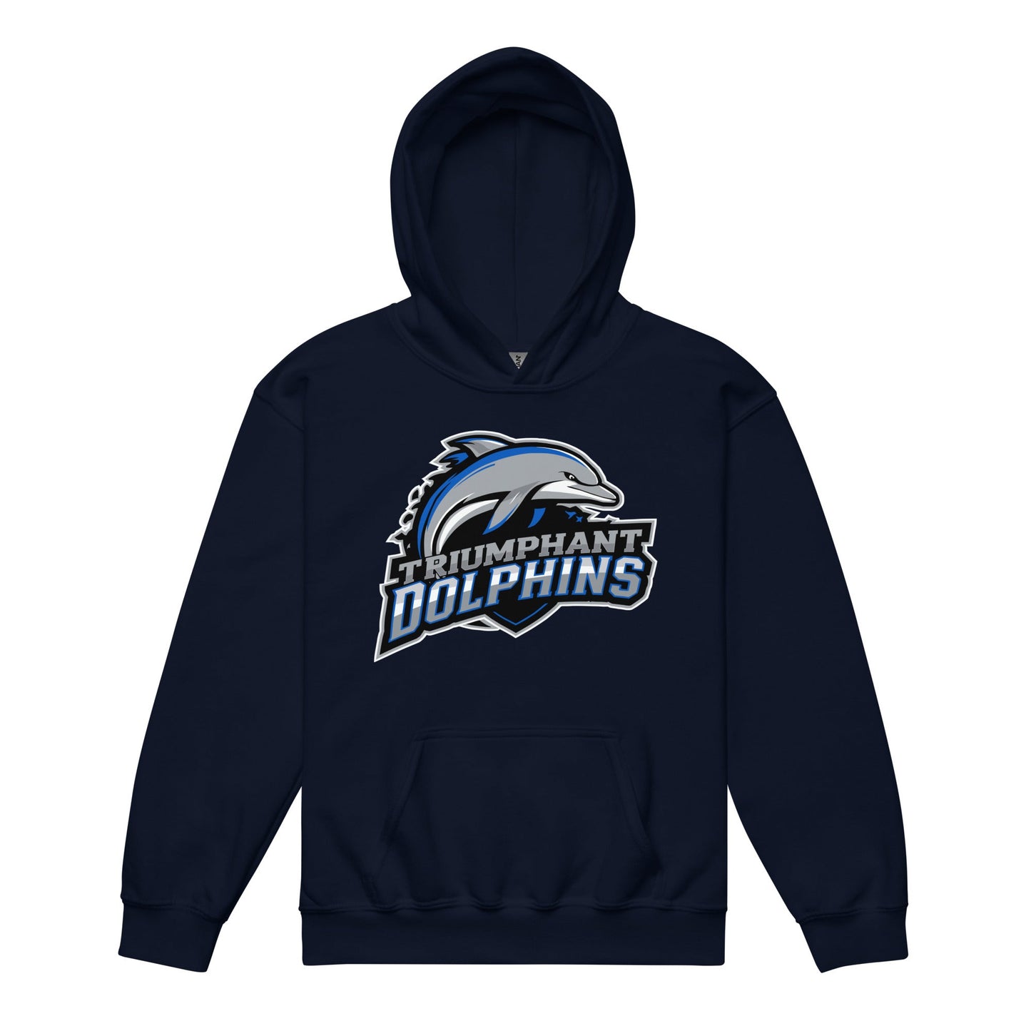 Classic | Youth Hoodie | SE Triumphant Dolphins | Dolphins Mascot Logo
