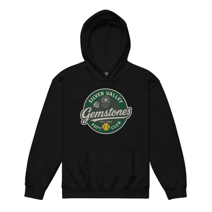 Classic | Youth Hoodie | Silver Valley Gemstones | Badge Logo