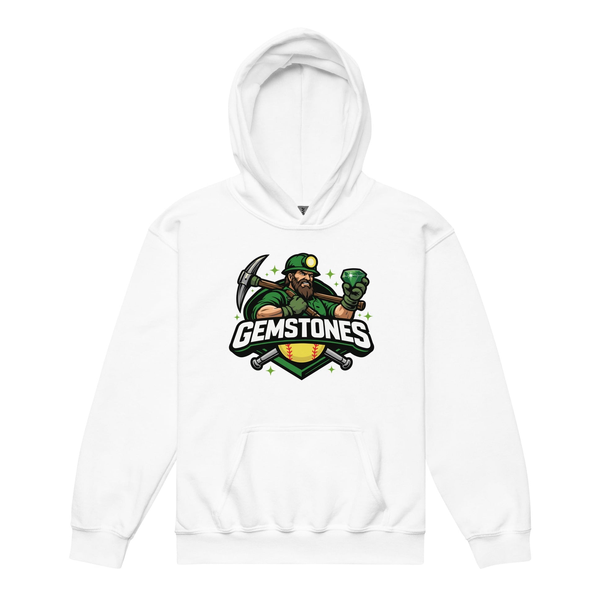 Classic | Youth Hoodie | Silver Valley Gemstones | Emerald Valley Logo
