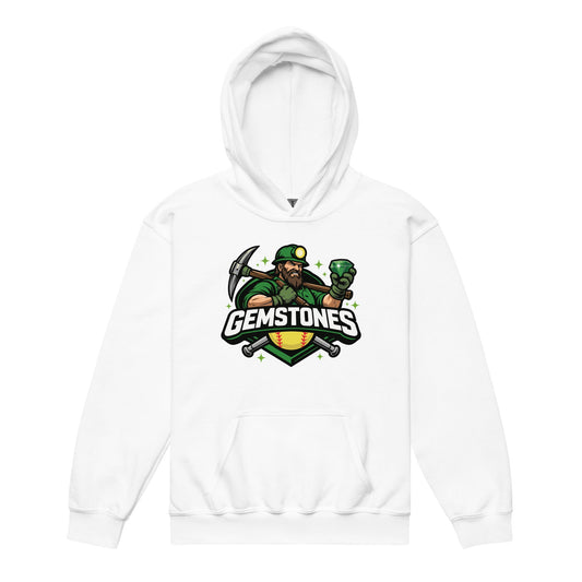 Classic | Youth Hoodie | Silver Valley Gemstones | Emerald Valley Logo