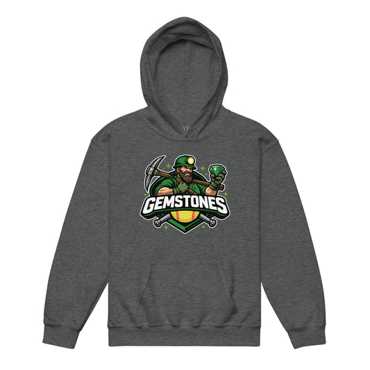 Classic | Youth Hoodie | Silver Valley Gemstones | Emerald Valley Logo