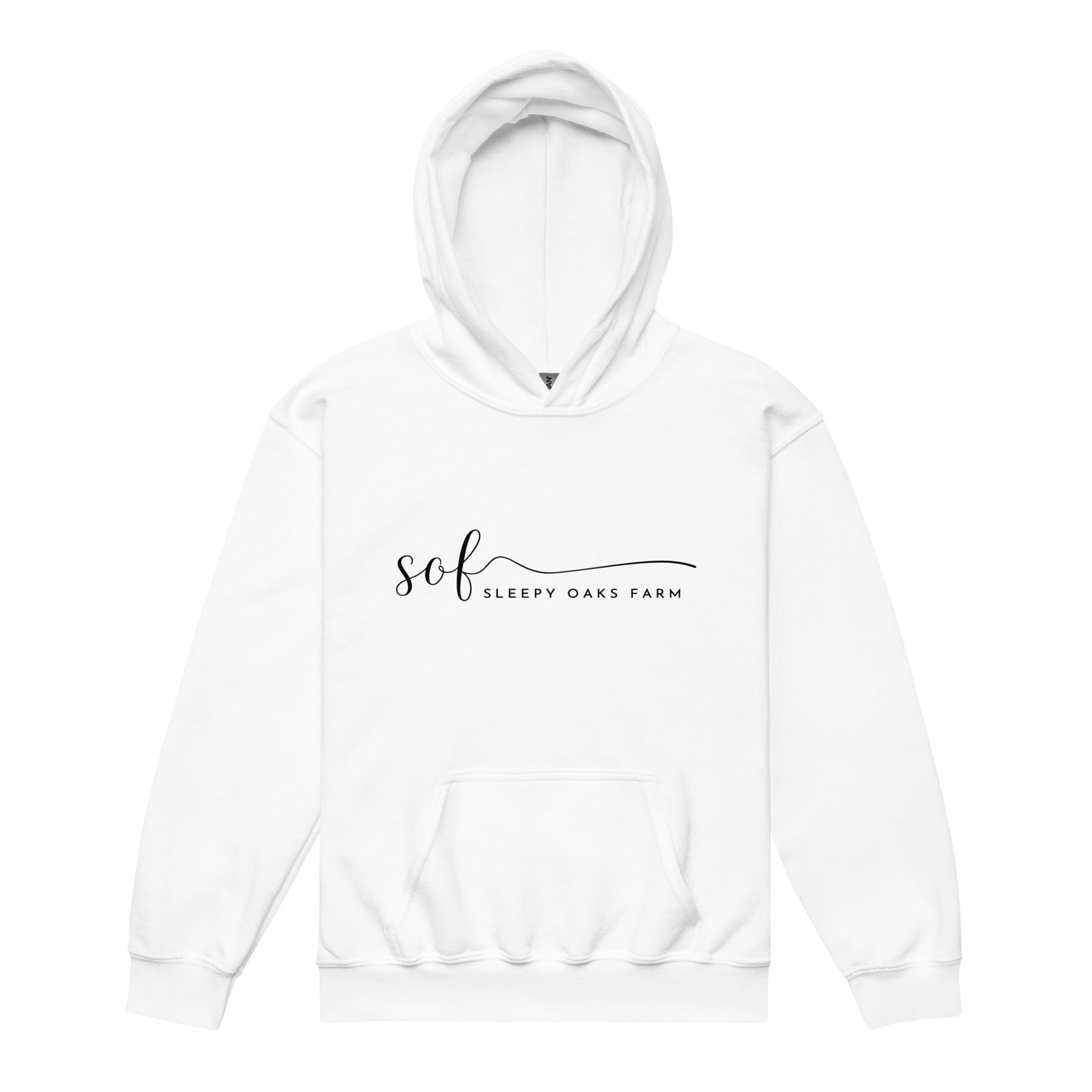 Classic | Youth Hoodie | Sleepy Oaks Farm | Script Logo