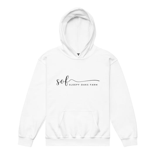 Classic | Youth Hoodie | Sleepy Oaks Farm | Script Logo