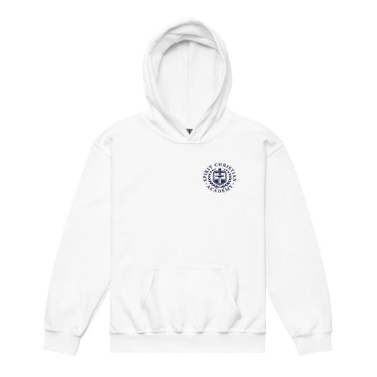 Classic | Youth Hoodie | Spirit Christian Academy | Navy Script Logo