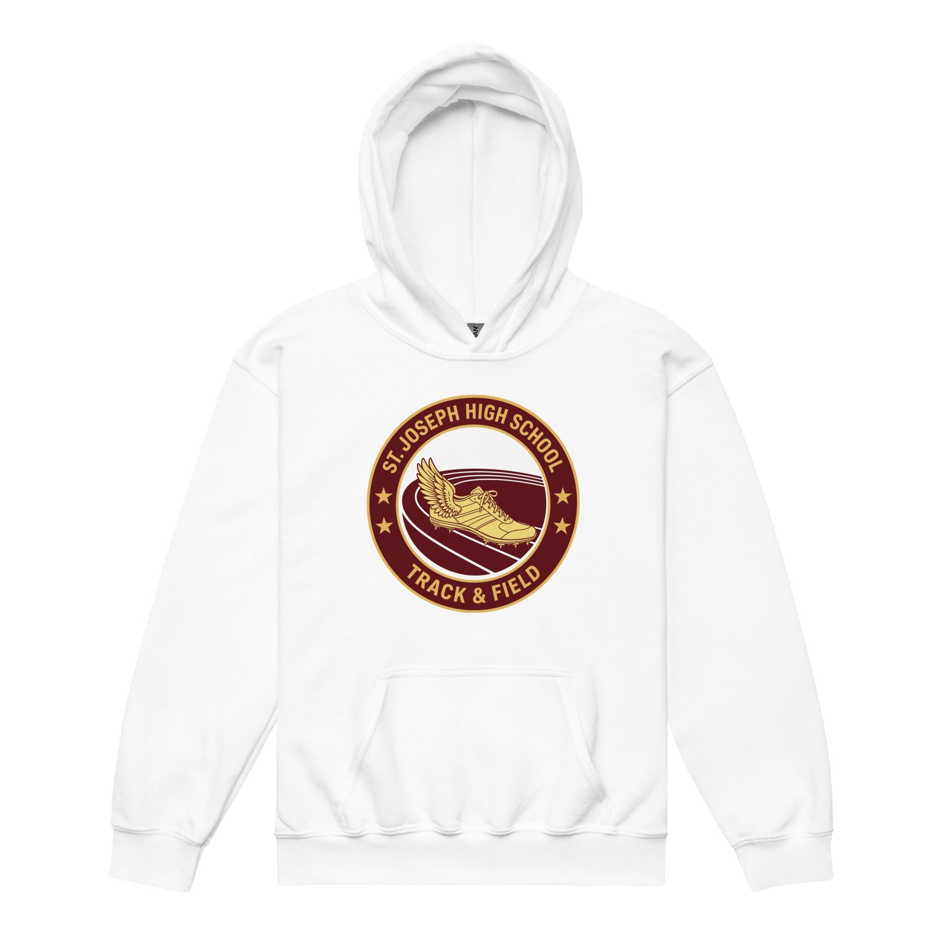 Classic | Youth Hoodie | St. Joseph High School - Track & Field | Badge Logo